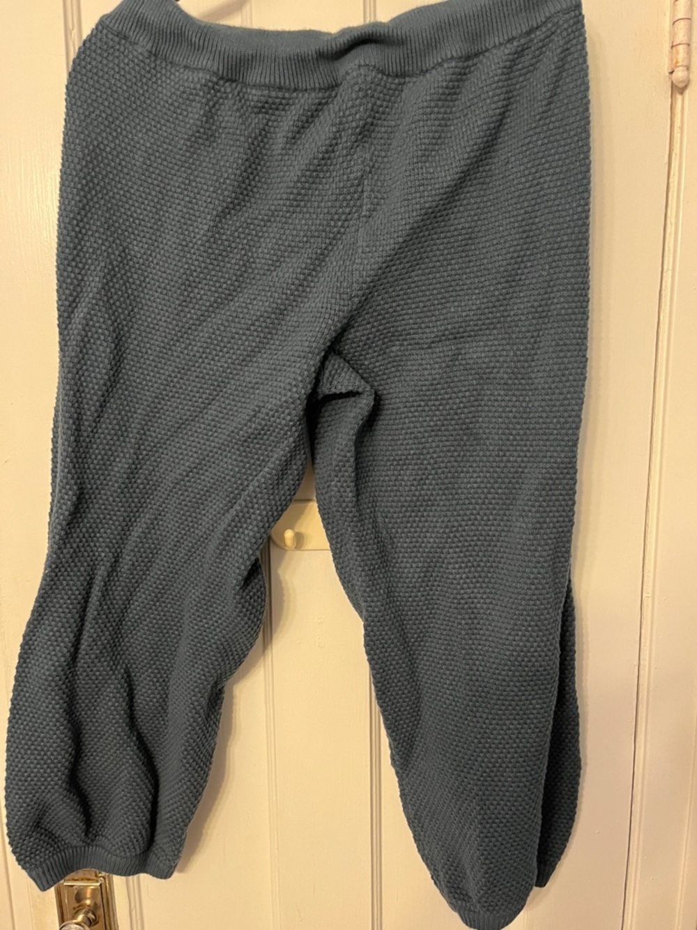 Free People Hailee Chunky Blue Button Cardigan Sweater Set Jogger M - Picture 8 of 8
